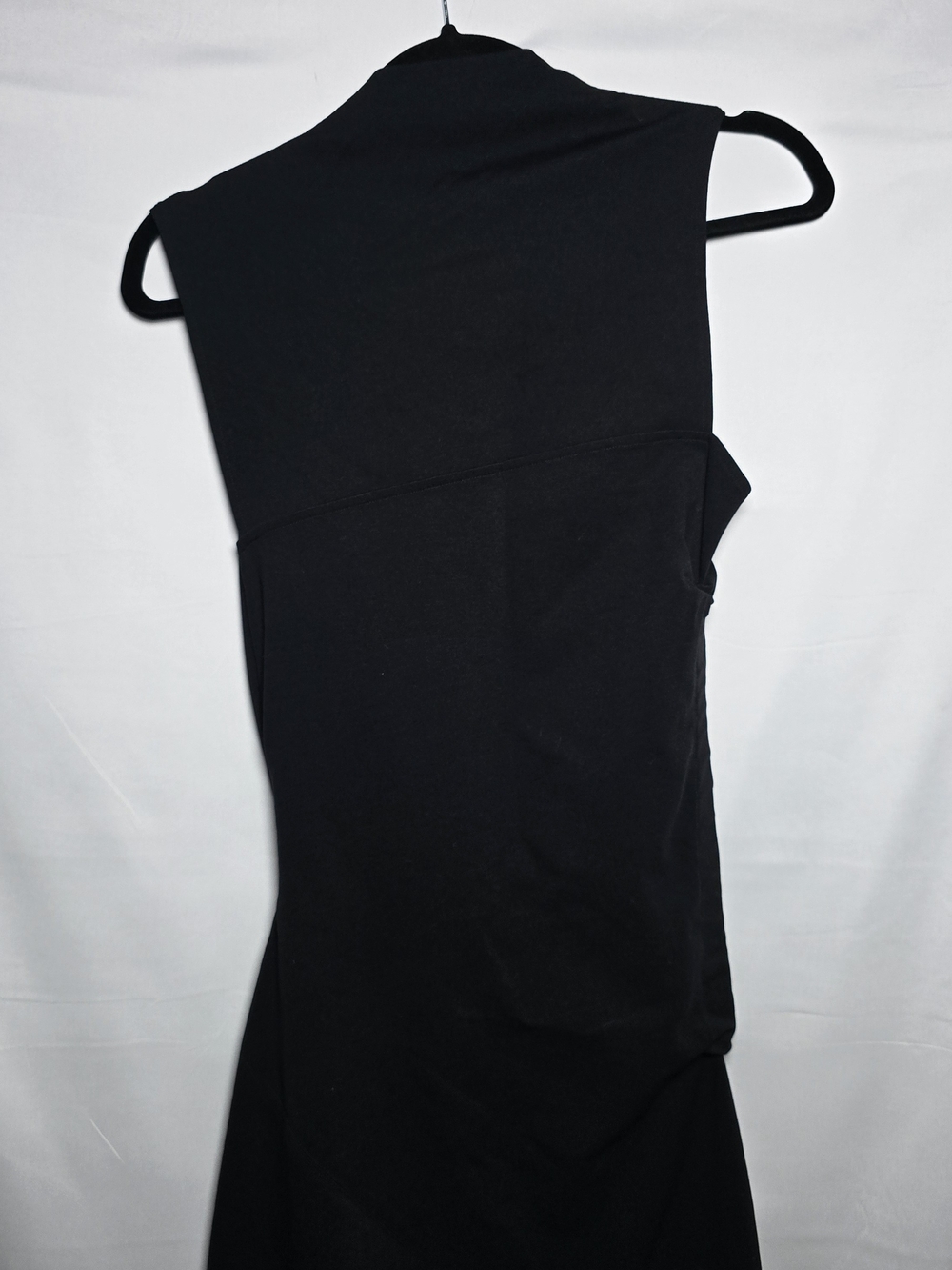 NWT Victoria Beckham Asymetrical Black Sleeveless Maxi Dress Evening - Picture 4 of 11